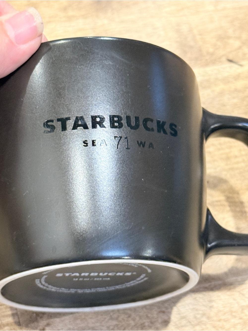 Starbucks dark brown Matte Ceramic Coffee Mug - 12oz